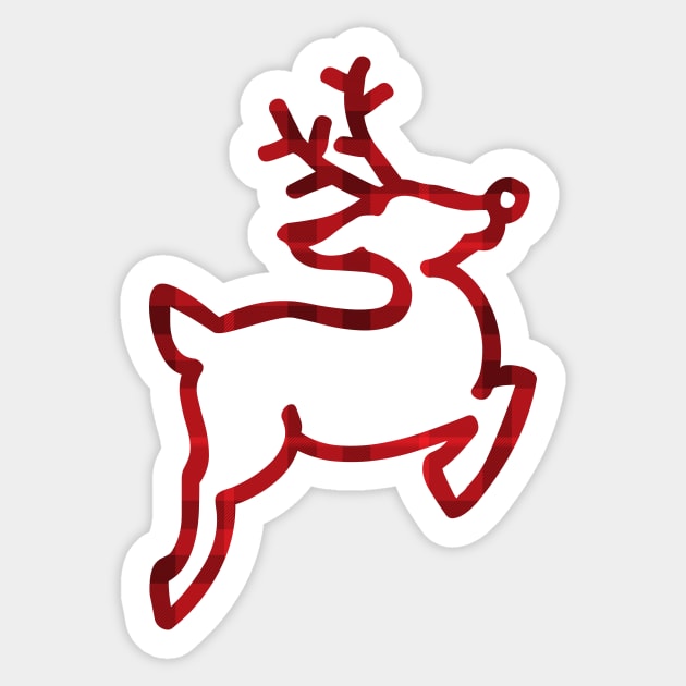 reindeer christmas Sticker by NAYAZstore